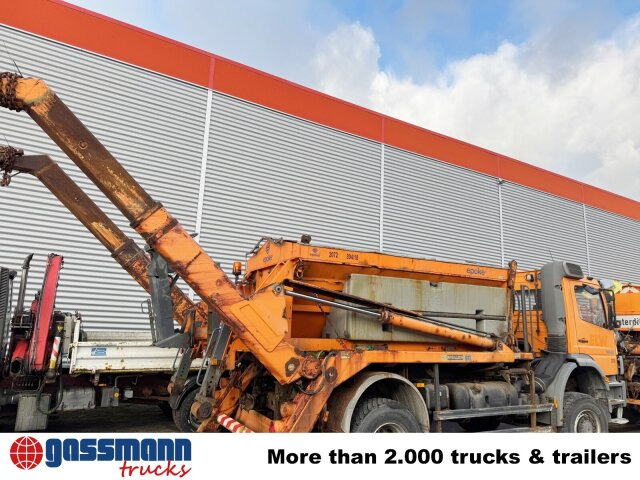 Mercedes-Benz Atego 1828 4x4, Tele-Absetzer, - 스킵 로더 트럭 : 사진 5 Mercedes-Benz Atego 1828 4x4, Tele-Absetzer, - 스킵 로더 트럭 : 사진 5