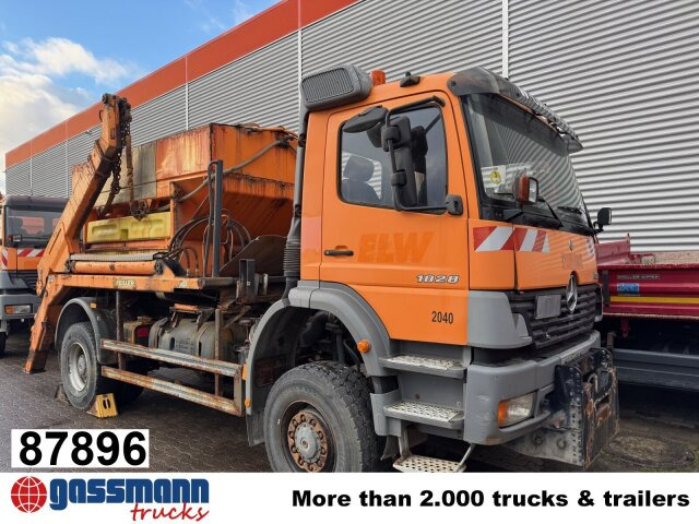 Mercedes-Benz Atego 1828 4x4, Tele-Absetzer, - 스킵 로더 트럭 : 사진 1 Mercedes-Benz Atego 1828 4x4, Tele-Absetzer, - 스킵 로더 트럭 : 사진 1