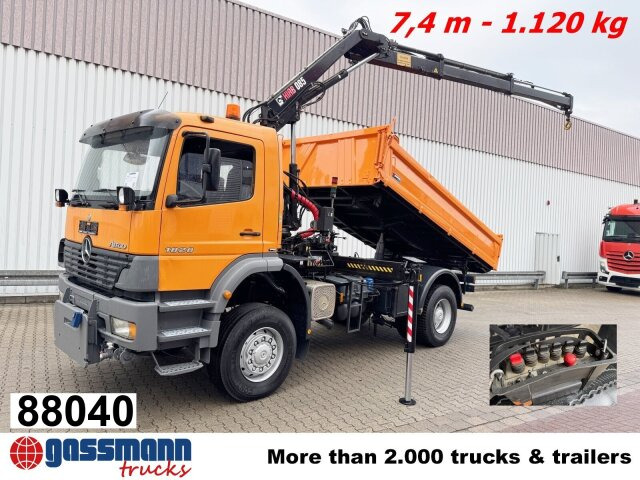 Mercedes-Benz Atego 1828 AK 4x4, Winterdienstausstattung, Kran - 덤프트럭, 크레인 트럭 : 사진 1 Mercedes-Benz Atego 1828 AK 4x4, Winterdienstausstattung, Kran - 덤프트럭, 크레인 트럭 : 사진 1