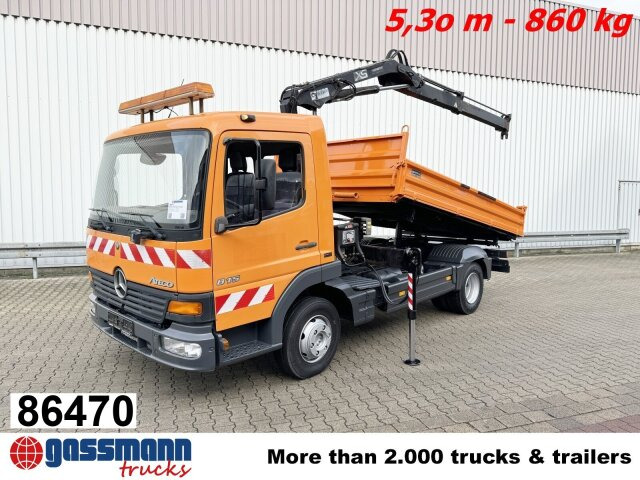 Mercedes-Benz Atego 815 K 4x2 mit Kran Hiab 055 B-1 CL - 덤프트럭, 크레인 트럭 : 사진 1 Mercedes-Benz Atego 815 K 4x2 mit Kran Hiab 055 B-1 CL - 덤프트럭, 크레인 트럭 : 사진 1