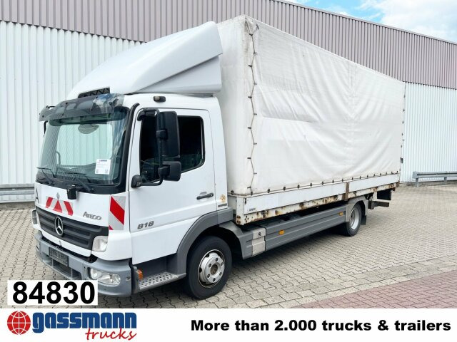 Mercedes-Benz Atego 818 L 4x2 mit LBW BÄR - 드롭사이드/ 플랫베드 트럭 : 사진 1 Mercedes-Benz Atego 818 L 4x2 mit LBW BÄR - 드롭사이드/ 플랫베드 트럭 : 사진 1