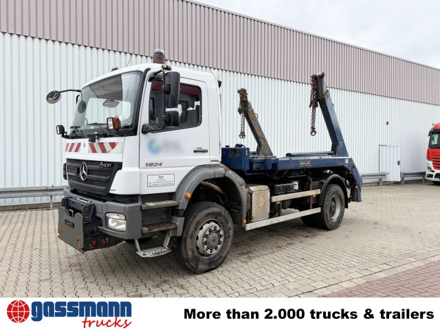 스킵 로더 트럭 Mercedes-Benz Axor 1824 AK 4x4, Tele-Absetzer, : 사진 8