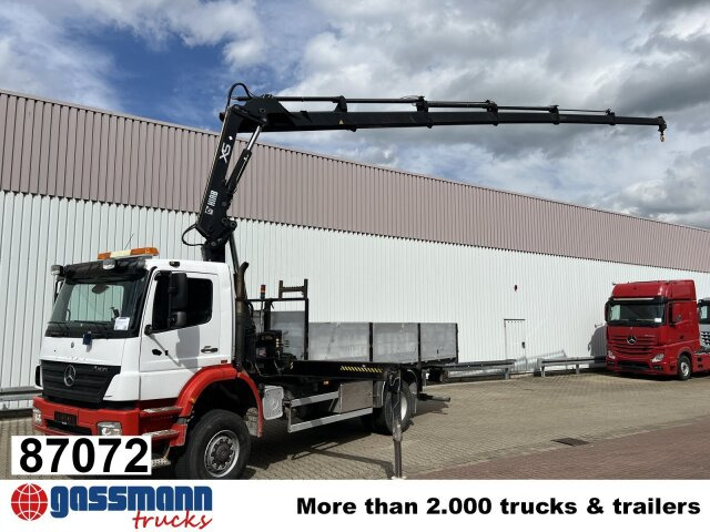 Mercedes-Benz Axor 1828 A 4x4 mit Kran Hiab XS 166 E-5 - 드롭사이드/ 플랫베드 트럭, 크레인 트럭 : 사진 1 Mercedes-Benz Axor 1828 A 4x4 mit Kran Hiab XS 166 E-5 - 드롭사이드/ 플랫베드 트럭, 크레인 트럭 : 사진 1