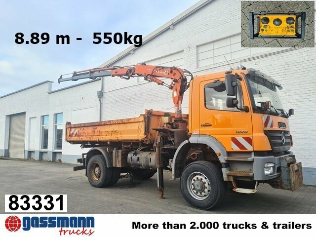 Mercedes-Benz Axor 1828 AK 4x4, Winterdienstausstattung, Kran - 덤프트럭, 크레인 트럭 : 사진 1 Mercedes-Benz Axor 1828 AK 4x4, Winterdienstausstattung, Kran - 덤프트럭, 크레인 트럭 : 사진 1