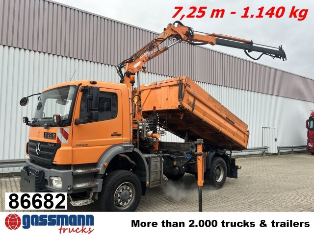 Mercedes-Benz Axor 1829 AK 4x4 mit Kran Atlas AK 85.2 - 덤프트럭, 크레인 트럭 : 사진 1 Mercedes-Benz Axor 1829 AK 4x4 mit Kran Atlas AK 85.2 - 덤프트럭, 크레인 트럭 : 사진 1