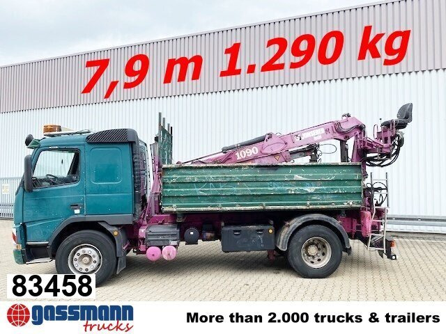 Volvo FM12-420 4x2 mit Heckkran Jonsered 1090, - 덤프트럭, 크레인 트럭 : 사진 1 Volvo FM12-420 4x2 mit Heckkran Jonsered 1090, - 덤프트럭, 크레인 트럭 : 사진 1