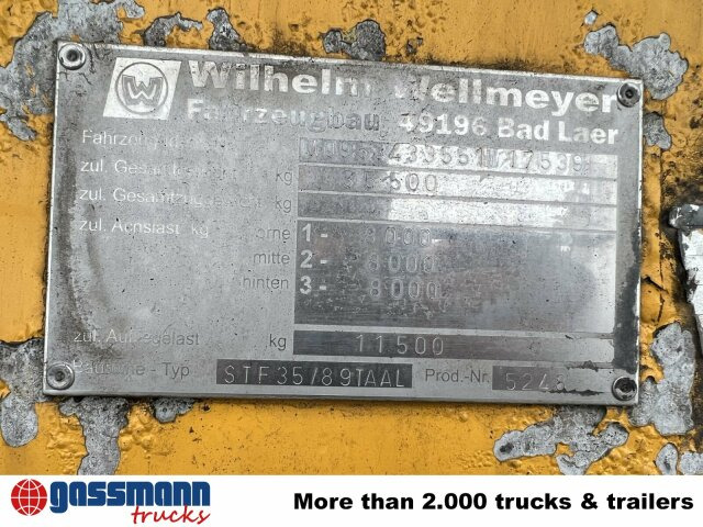 Wellmeyer, STF 35/89 TA AL, ca. 25 cbm, ALU, - 유조 세미 트레일러 : 사진 3 Wellmeyer, STF 35/89 TA AL, ca. 25 cbm, ALU, - 유조 세미 트레일러 : 사진 3