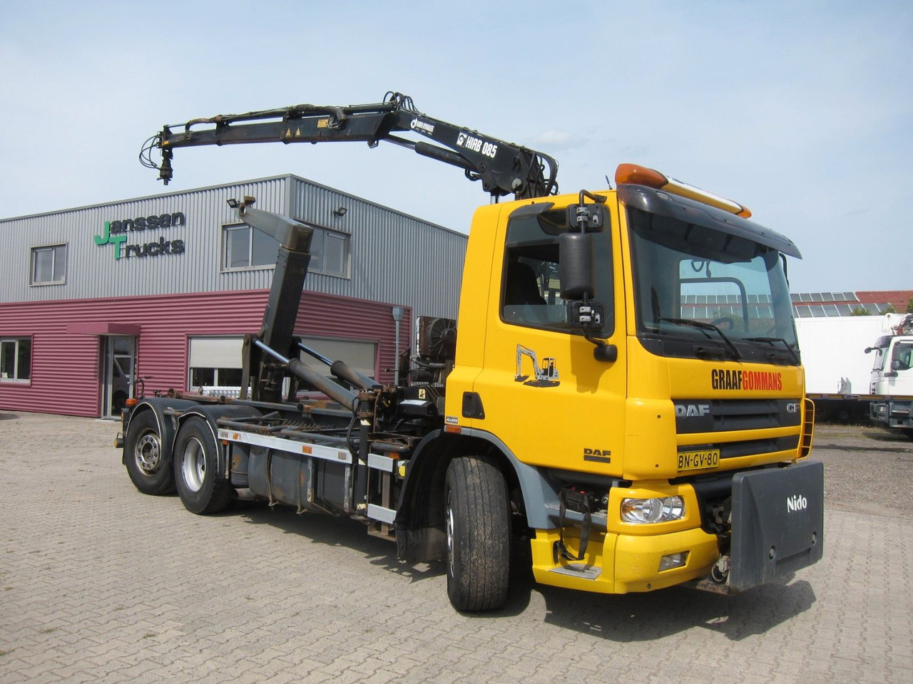 DAF CF 75 310 6X2*4 Hiab Kran Haken Manual Funk E3 - 후크 리프트 트럭, 크레인 트럭 : 사진 1 DAF CF 75 310 6X2*4 Hiab Kran Haken Manual Funk E3 - 후크 리프트 트럭, 크레인 트럭 : 사진 1