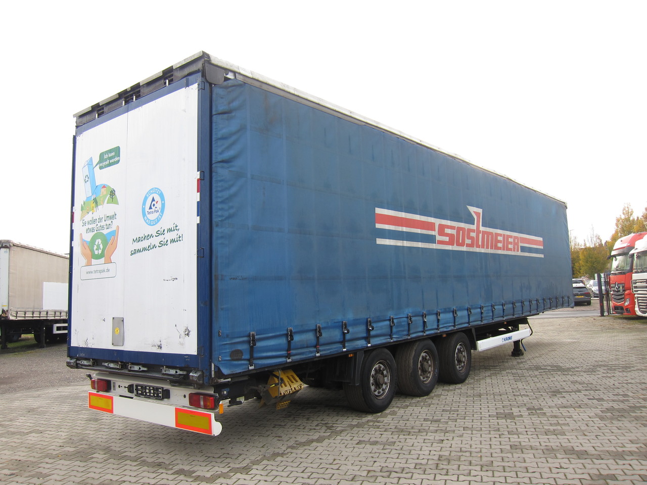 KRONE SD MegaLiner Liftaxle BPW Disc - 커튼사이더 트레일러 : 사진 3 KRONE SD MegaLiner Liftaxle BPW Disc - 커튼사이더 트레일러 : 사진 3