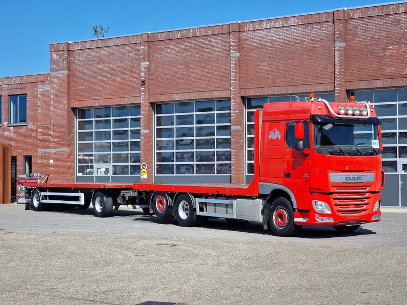 DAF XF 410 6x2 SpaceCab - Flatbed - Euro 6 + 2 axle trailer BPW - 드롭사이드/ 플랫베드 트럭 : 사진 1 DAF XF 410 6x2 SpaceCab - Flatbed - Euro 6 + 2 axle trailer BPW - 드롭사이드/ 플랫베드 트럭 : 사진 1