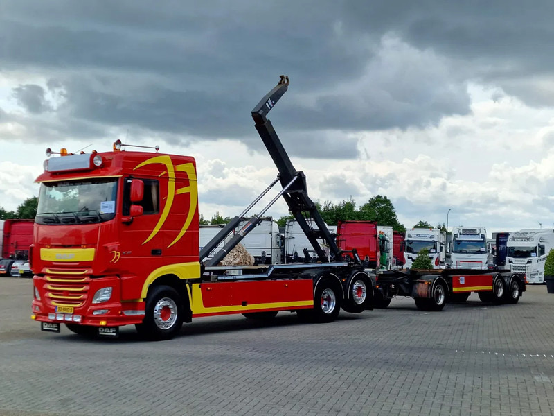 DAF XF 440 SpaceCab 6x2*4 - VDL Hooklift 21T + GS Meppel trailer 2004 - 케이블 시스템 트럭 : 사진 3 DAF XF 440 SpaceCab 6x2*4 - VDL Hooklift 21T + GS Meppel trailer 2004 - 케이블 시스템 트럭 : 사진 3