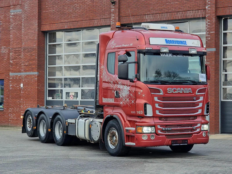 Scania R730 V8 Highline - 8x4*4 - JOAB Hooklift - Steering axle - Full air - Night clima - 후크 리프트 트럭 : 사진 1 Scania R730 V8 Highline - 8x4*4 - JOAB Hooklift - Steering axle - Full air - Night clima - 후크 리프트 트럭 : 사진 1
