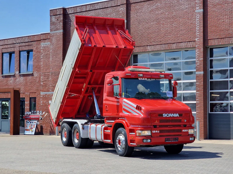 Scania T124-420 6x4 - Tipper - Retarder - Full steel - HUB Reduction - Manual gearbox - 덤프트럭 : 사진 1 Scania T124-420 6x4 - Tipper - Retarder - Full steel - HUB Reduction - Manual gearbox - 덤프트럭 : 사진 1
