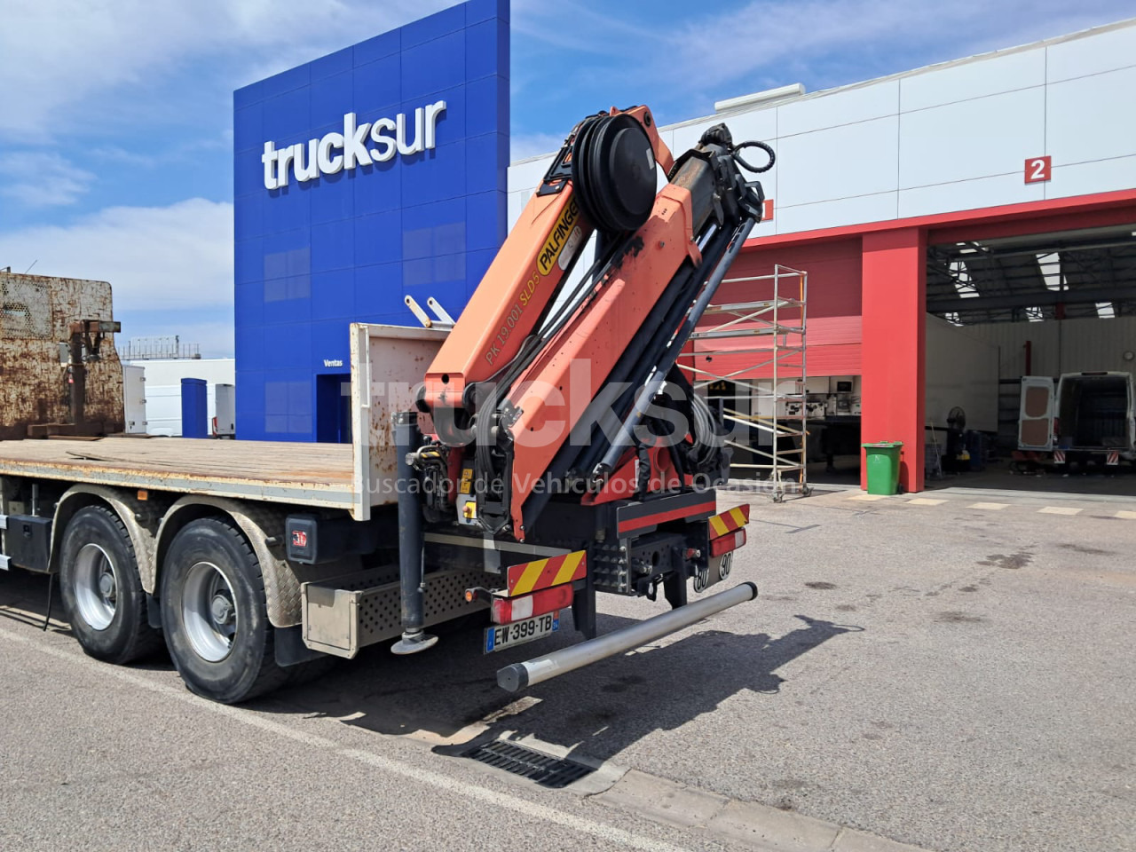 RENAULT C380.26 - 드롭사이드/ 플랫베드 트럭, 크레인 트럭 : 사진 4 RENAULT C380.26 - 드롭사이드/ 플랫베드 트럭, 크레인 트럭 : 사진 4