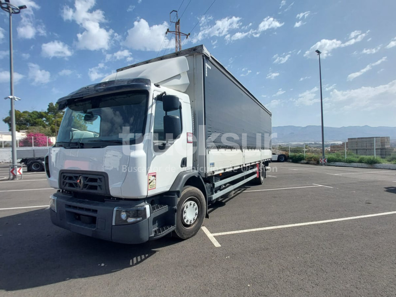 RENAULT D380.18 - 커튼사이더 트럭 : 사진 1 RENAULT D380.18 - 커튼사이더 트럭 : 사진 1