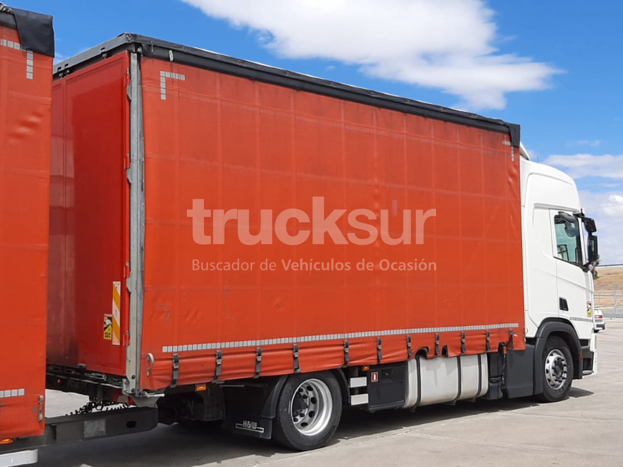 SCANIA R450.18 - 커튼사이더 트럭 : 사진 2 SCANIA R450.18 - 커튼사이더 트럭 : 사진 2
