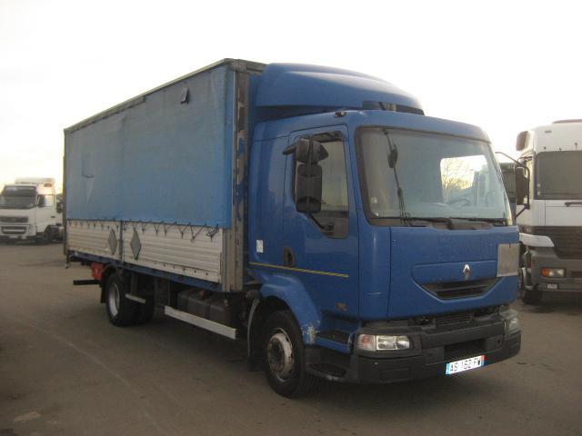 Renault Midlum 180 - 커튼사이더 트럭 : 사진 2 Renault Midlum 180 - 커튼사이더 트럭 : 사진 2