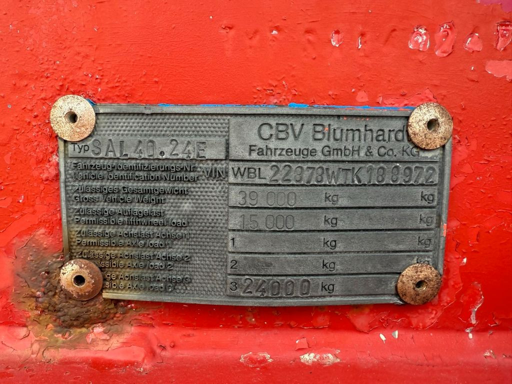 Blumhardt 3 axle 29.000 L ADR Tank trailer - 유조 세미 트레일러 : 사진 5 Blumhardt 3 axle 29.000 L ADR Tank trailer - 유조 세미 트레일러 : 사진 5
