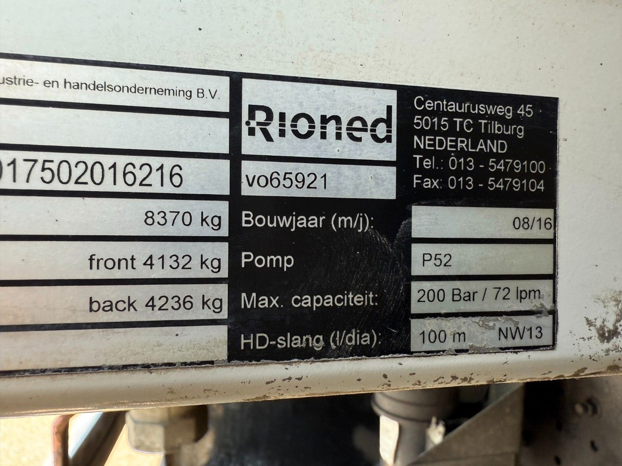 진공 흡입 트럭 FUSO Canter 9C18 Duonic Rioned 3500 l. Kombi Euro 6 : 사진 20