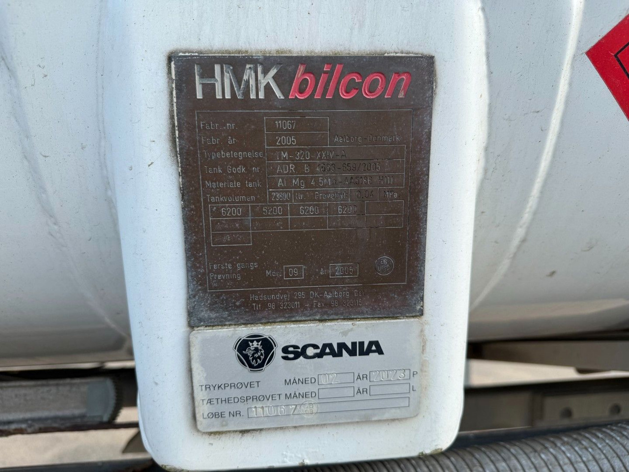 HMK Bilcon 23.800 L ADR Tank - 유조트럭 : 사진 5 HMK Bilcon 23.800 L ADR Tank - 유조트럭 : 사진 5