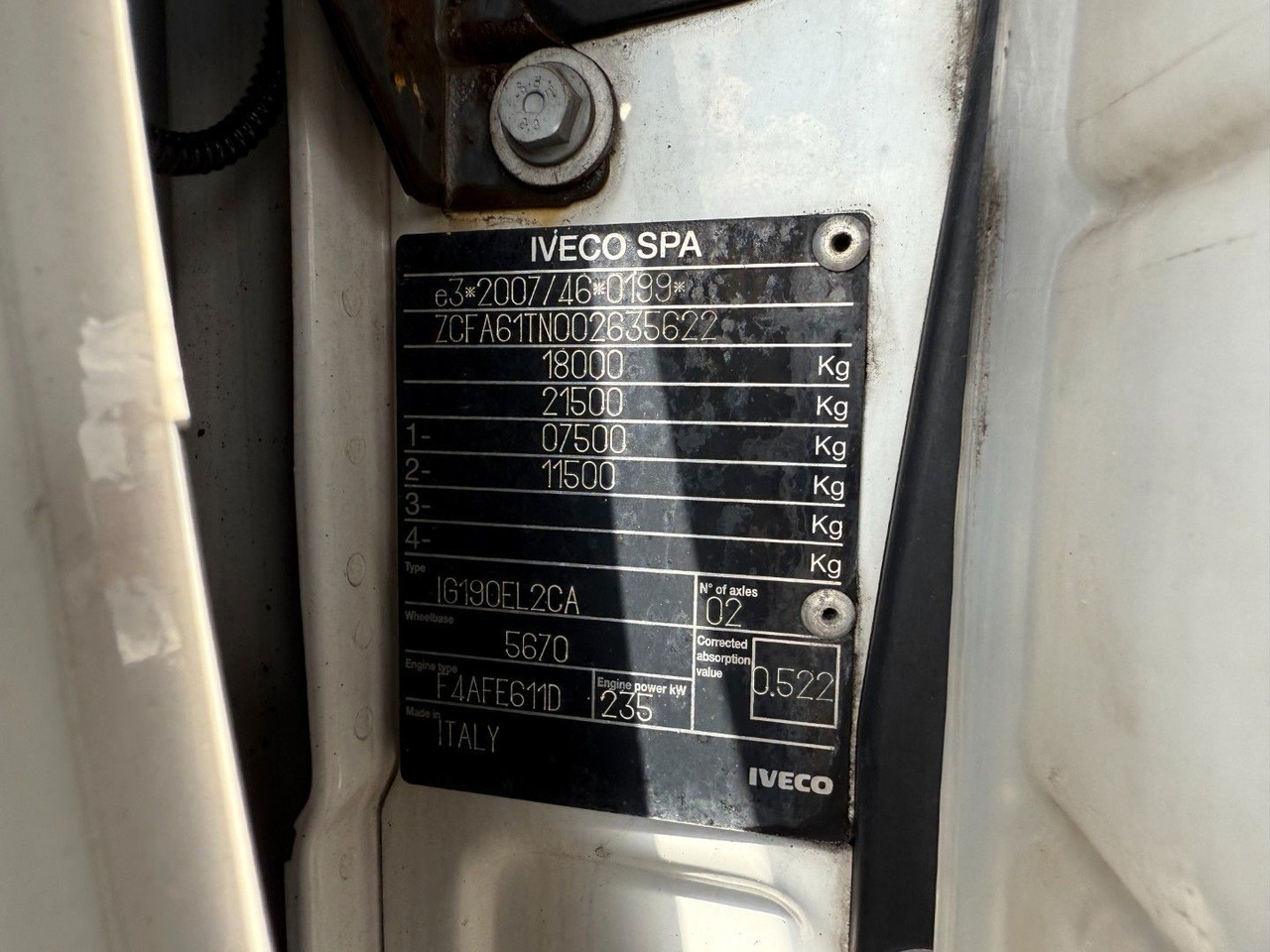 냉동탑차 Iveco 180E32 Schmitz / Thermo King T-1200R Spectrum Iveco 180E32 Schmitz / Thermo King T-1200R Spectrum : 사진 14