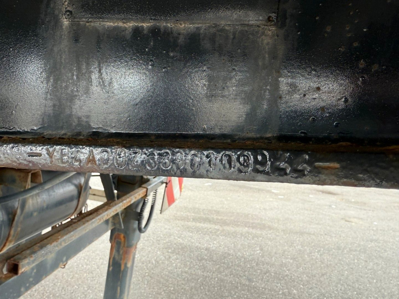 드롭사이드/ 플랫베드 세미 트레일러 Lag 3 axle 7 m. Extendable / Last Axle Steering : 사진 10