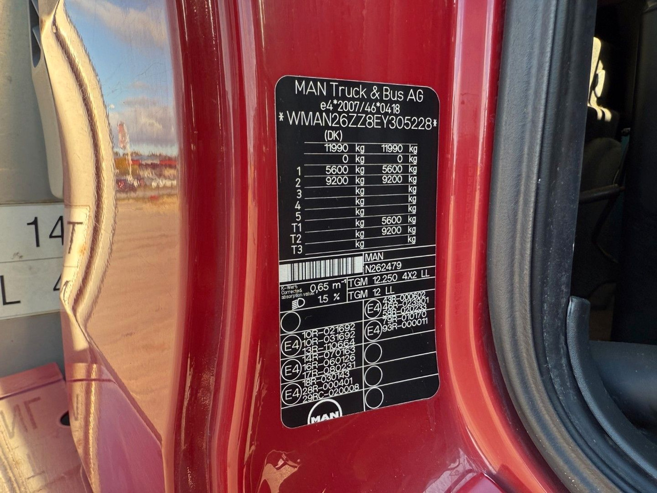 진공 흡입 트럭 MAN TGM 14.250 VM-Tarm Stainless Steel 5600 l. Kombi : 사진 26