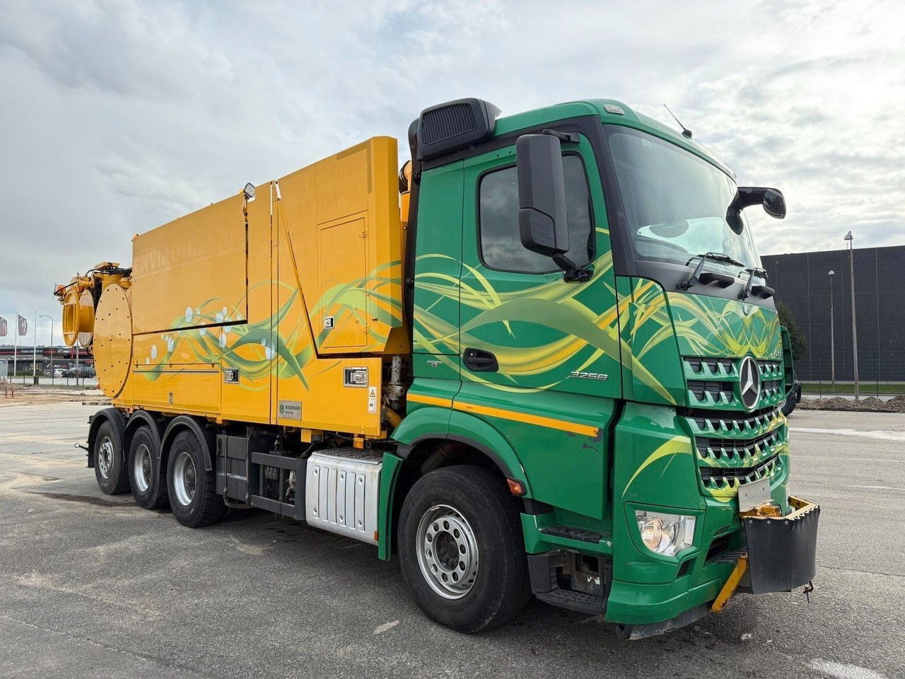 Mercedes-Benz 3258 RHD 8x4-4 Wiedemann Super 1000 Recycler - 진공 흡입 트럭 : 사진 1 Mercedes-Benz 3258 RHD 8x4-4 Wiedemann Super 1000 Recycler - 진공 흡입 트럭 : 사진 1
