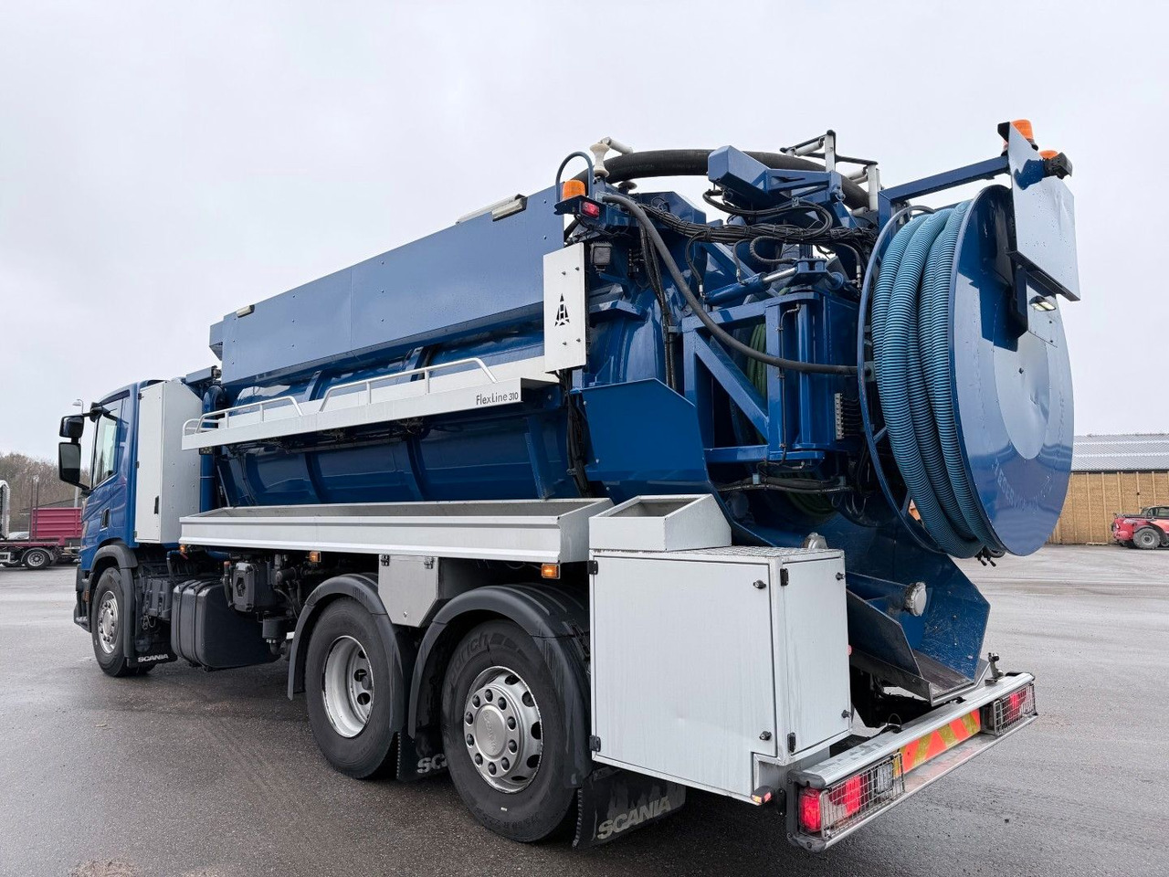 Scania P360 6x2*4 Hvidtved Larsen Flexline 310 - 진공 흡입 트럭 : 사진 4 Scania P360 6x2*4 Hvidtved Larsen Flexline 310 - 진공 흡입 트럭 : 사진 4