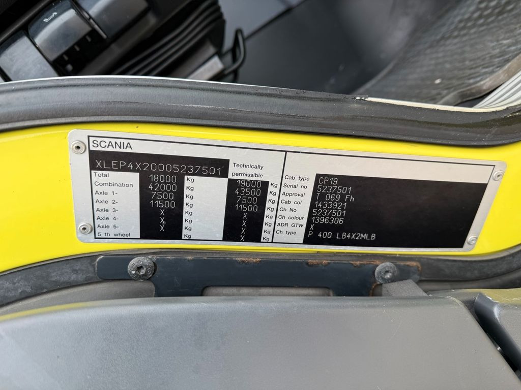 드롭사이드/ 플랫베드 트럭, 크레인 트럭 Scania P400 LB 4x2 MLB Euro 5 - 324 tkm. : 사진 18