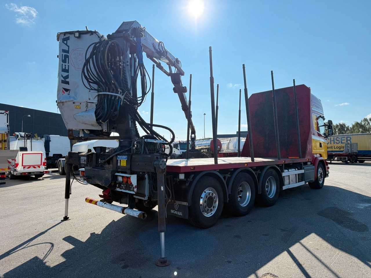 Scania R580 V8 8x4*4 Crane Kesla 21127 / Woodtransport - 크레인 트럭 : 사진 3 Scania R580 V8 8x4*4 Crane Kesla 21127 / Woodtransport - 크레인 트럭 : 사진 3