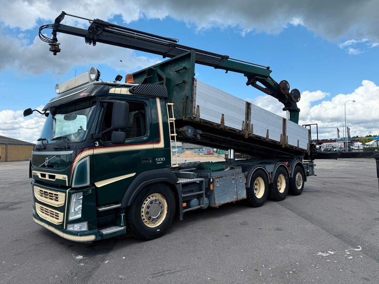 Volvo FM500 8x4*4 Tipper / Crane HMF2620-K5 - 덤프트럭, 크레인 트럭 : 사진 1 Volvo FM500 8x4*4 Tipper / Crane HMF2620-K5 - 덤프트럭, 크레인 트럭 : 사진 1