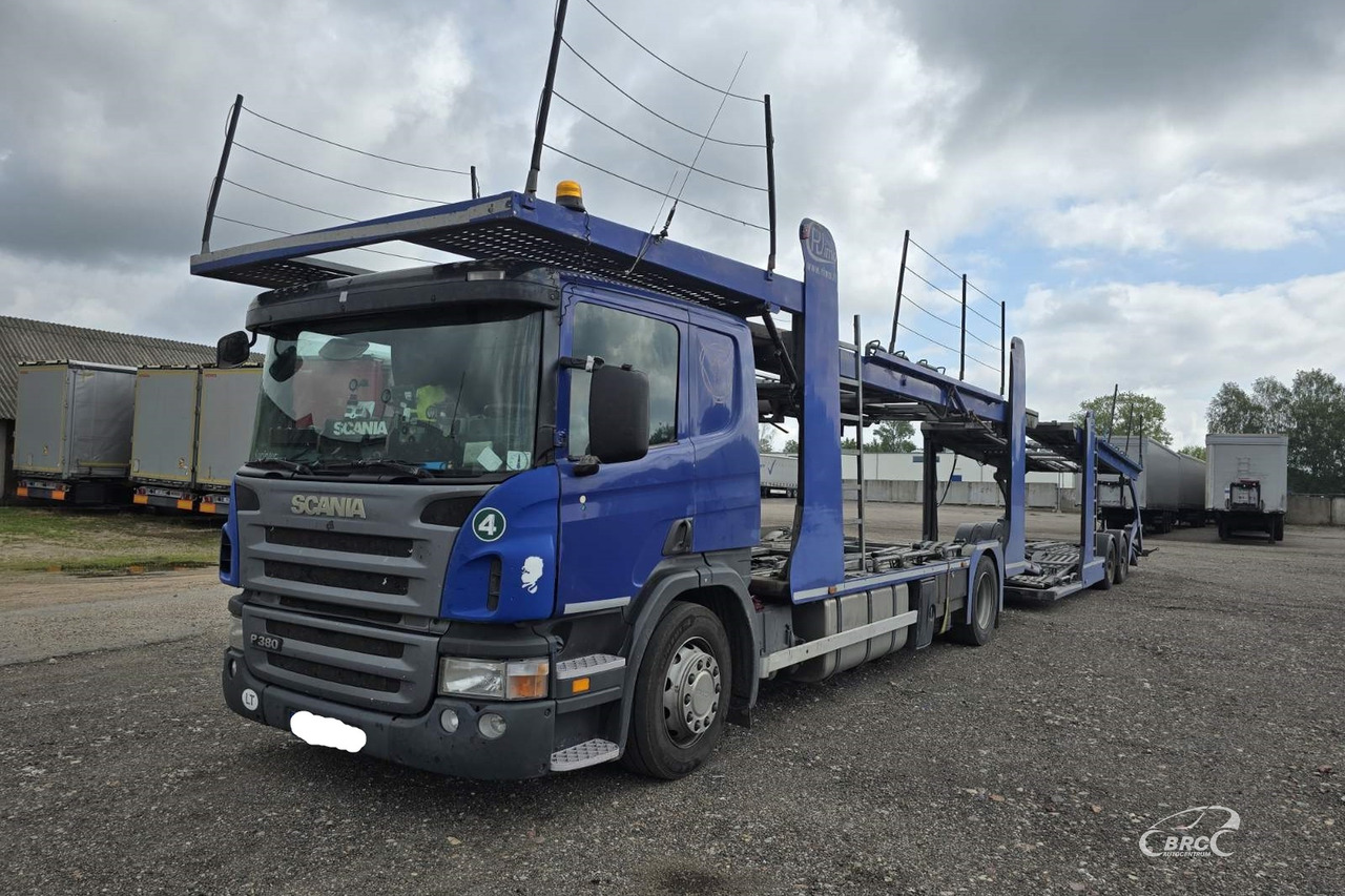Scania P 380 - 자동 운반 장치 트럭 : 사진 1 Scania P 380 - 자동 운반 장치 트럭 : 사진 1