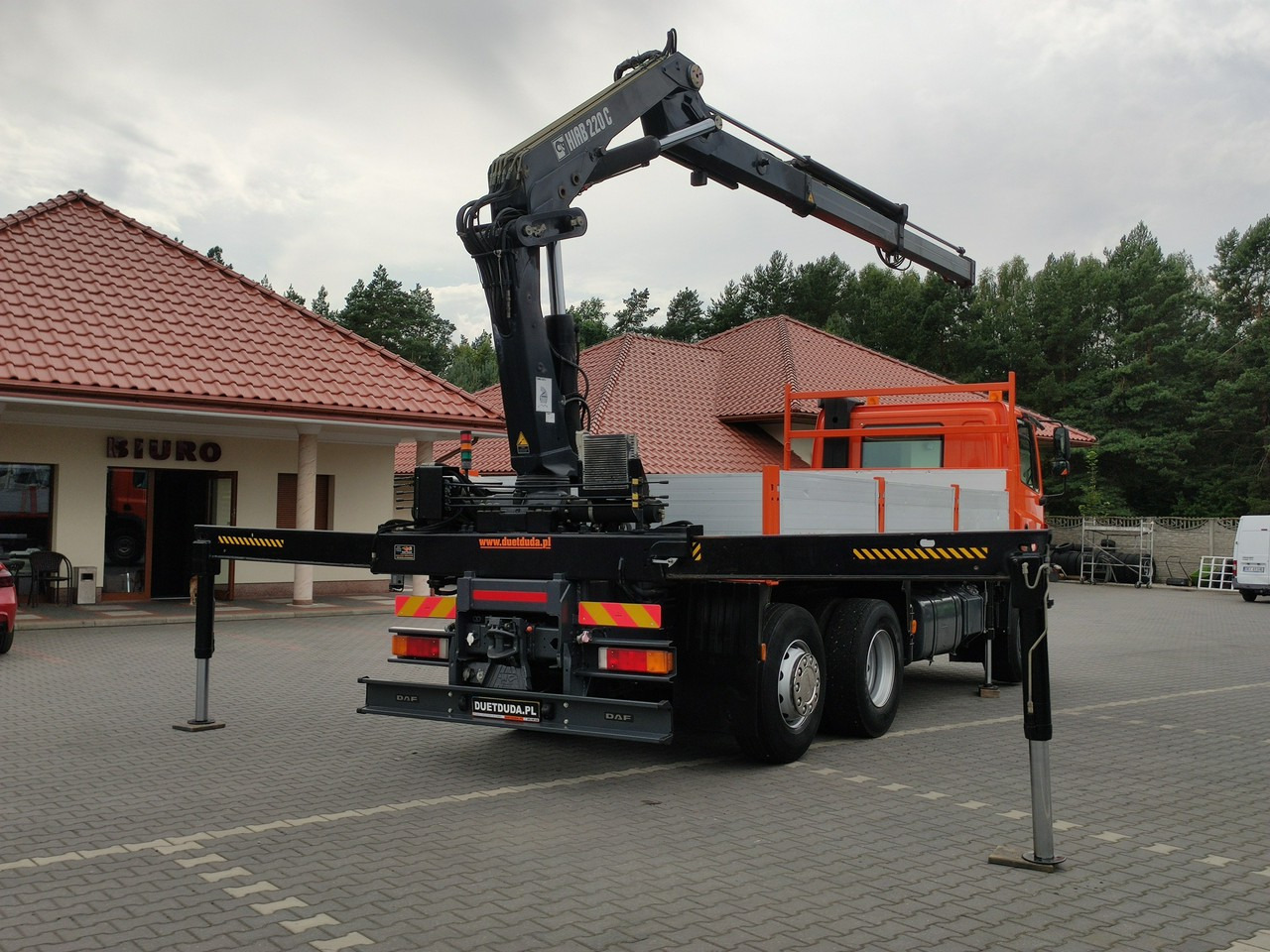 DAF CF 85.380 6x2 Oś Skrętna Skrzynia HDS HIAB 220C + Pilot - 드롭사이드/ 플랫베드 트럭, 크레인 트럭 : 사진 5 DAF CF 85.380 6x2 Oś Skrętna Skrzynia HDS HIAB 220C + Pilot - 드롭사이드/ 플랫베드 트럭, 크레인 트럭 : 사진 5