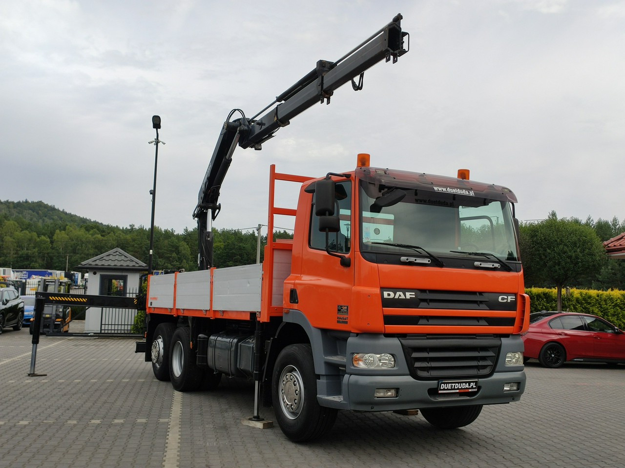 DAF CF 85.380 6x2 Oś Skrętna Skrzynia HDS HIAB 220C + Pilot - 드롭사이드/ 플랫베드 트럭, 크레인 트럭 : 사진 3 DAF CF 85.380 6x2 Oś Skrętna Skrzynia HDS HIAB 220C + Pilot - 드롭사이드/ 플랫베드 트럭, 크레인 트럭 : 사진 3