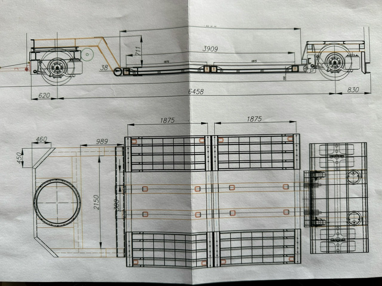 EMTECH 2 osiowa PCN 18 TIEFBETT Zagłębiana Rozciągana Oś Skrętna UNIKAT - 저하대 세미 트레일러 : 사진 4 EMTECH 2 osiowa PCN 18 TIEFBETT Zagłębiana Rozciągana Oś Skrętna UNIKAT - 저하대 세미 트레일러 : 사진 4