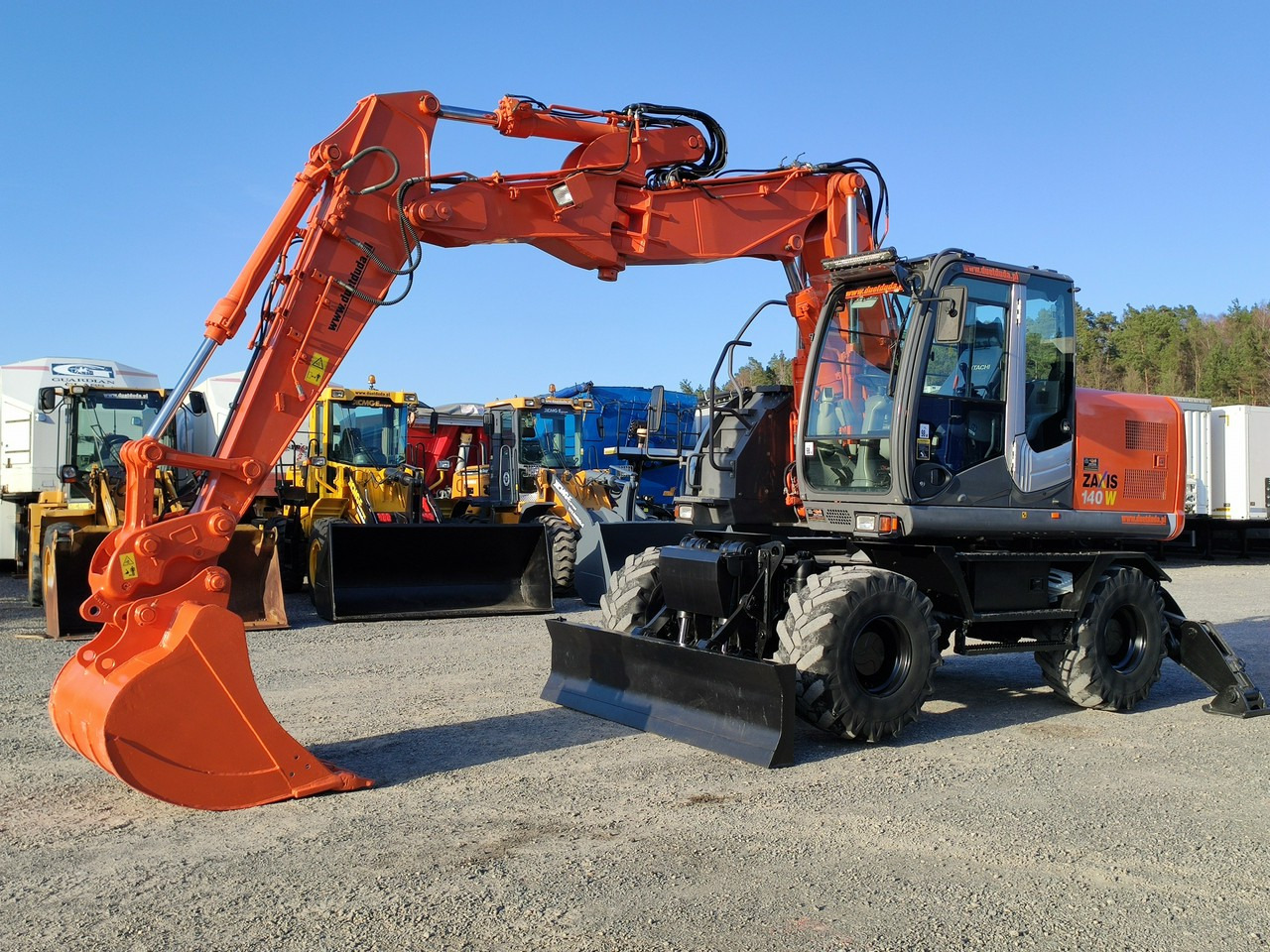 Hitachi ZX140 Koparka Kołowa - 휠 굴삭기 : 사진 1 Hitachi ZX140 Koparka Kołowa - 휠 굴삭기 : 사진 1