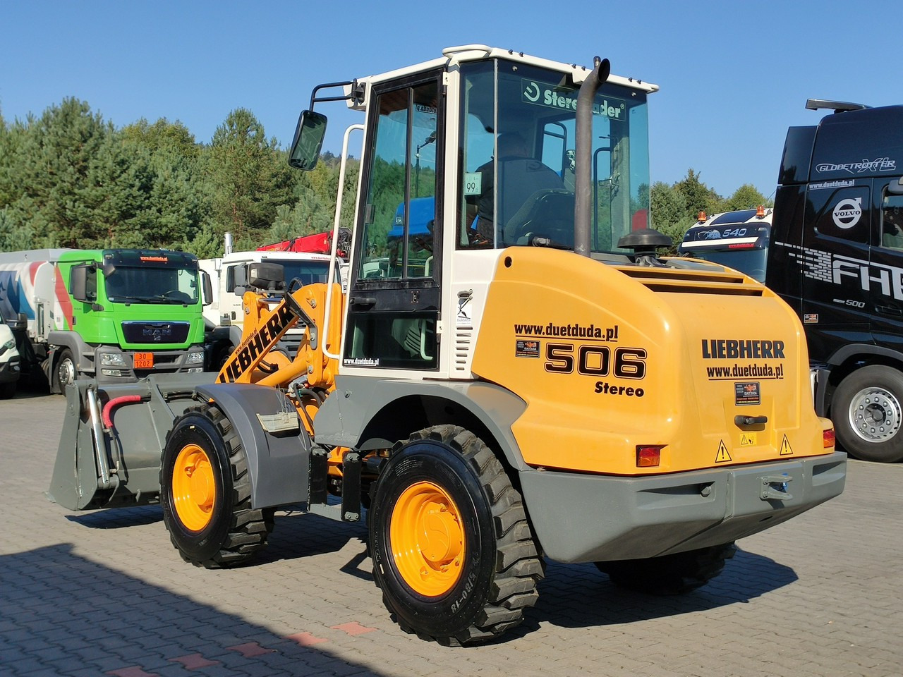 수확기 Liebherr L 506 STEREO Szybkozłącze / Łyżka Krokodyl + Widły Waga 6300kg : 사진 17