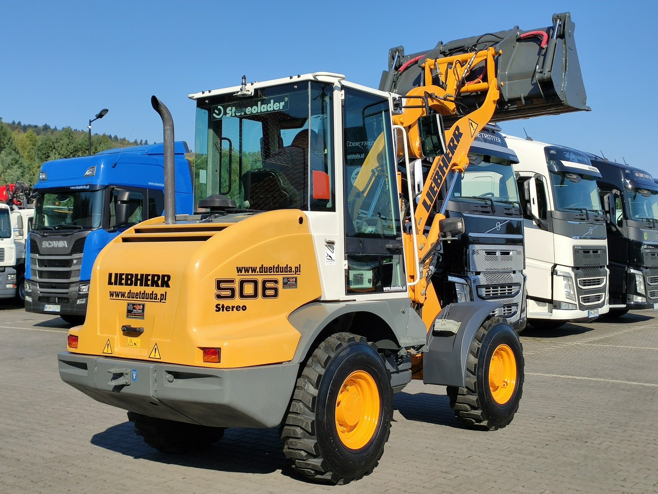 수확기 Liebherr L 506 STEREO Szybkozłącze / Łyżka Krokodyl + Widły Waga 6300kg : 사진 19