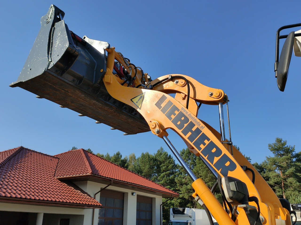 수확기 Liebherr L 506 STEREO Szybkozłącze / Łyżka Krokodyl + Widły Waga 6300kg : 사진 12