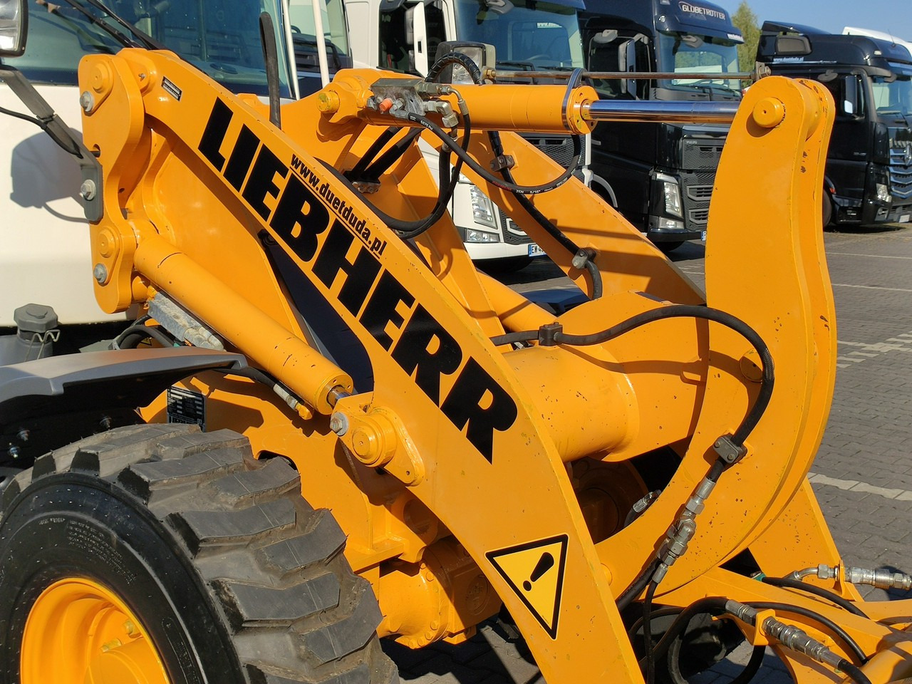 수확기 Liebherr L 506 STEREO Szybkozłącze / Łyżka Krokodyl + Widły Waga 6300kg : 사진 7