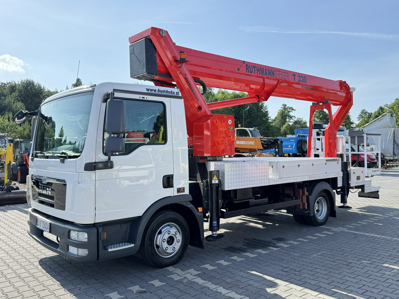 MAN TGL 7.150 Zwyżka Ruthmann T330 33-Metry DMC 7500KG 21m w Bok - 트럭 탑재 고가작업 플랫폼 : 사진 3 MAN TGL 7.150 Zwyżka Ruthmann T330 33-Metry DMC 7500KG 21m w Bok - 트럭 탑재 고가작업 플랫폼 : 사진 3