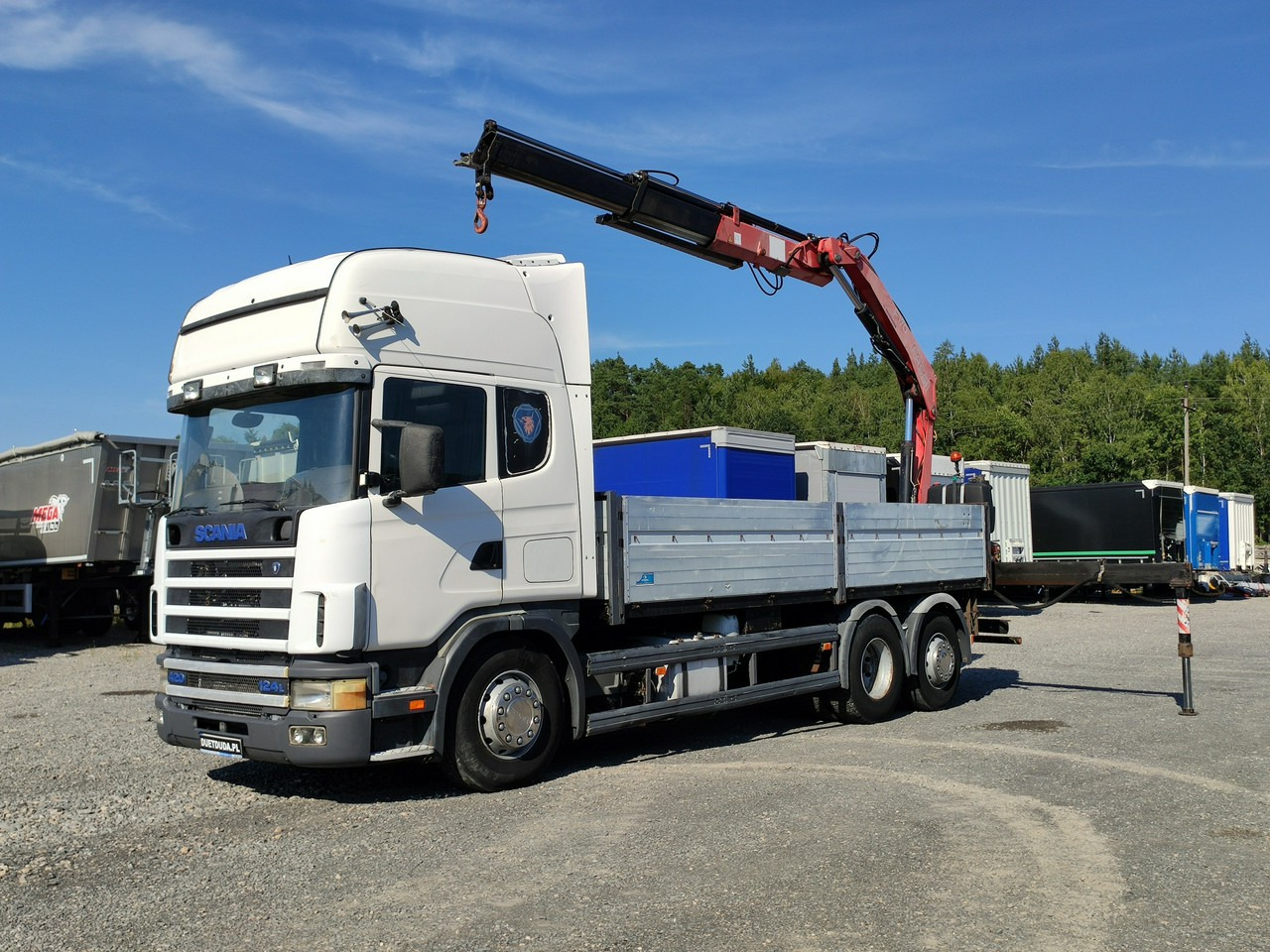 Scania 124L 420 6x2 Retarder HDS FASSI F170 Budowlanka - 드롭사이드/ 플랫베드 트럭, 크레인 트럭 : 사진 1 Scania 124L 420 6x2 Retarder HDS FASSI F170 Budowlanka - 드롭사이드/ 플랫베드 트럭, 크레인 트럭 : 사진 1