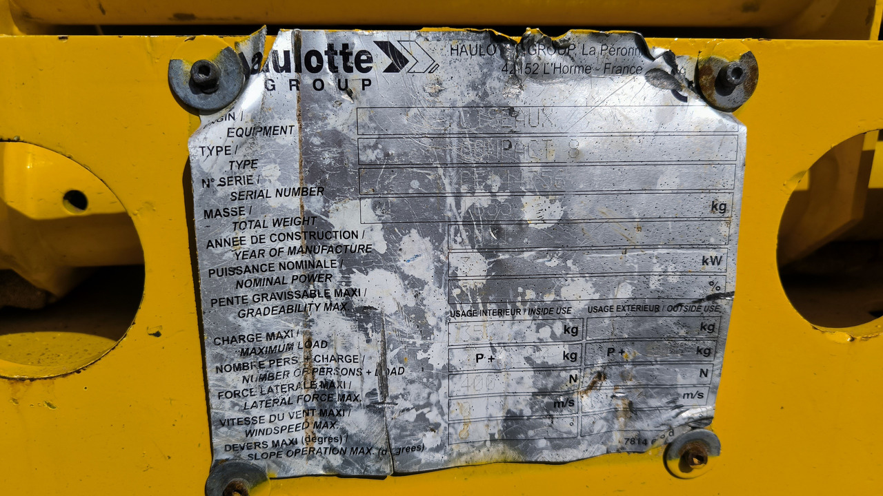 시저 리프트 HAULOTTE Compact 8 : 사진 6
