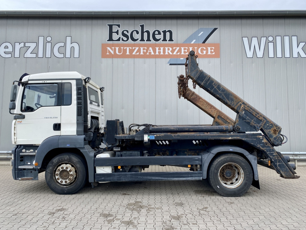 MAN TGA 18.350 4x2 BL, Meiller AK 12 Teleabsetzer - 스킵 로더 트럭 : 사진 3 MAN TGA 18.350 4x2 BL, Meiller AK 12 Teleabsetzer - 스킵 로더 트럭 : 사진 3