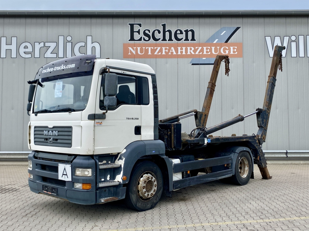 MAN TGA 18.350 4x2 BL, Meiller AK 12 Teleabsetzer - 스킵 로더 트럭 : 사진 1 MAN TGA 18.350 4x2 BL, Meiller AK 12 Teleabsetzer - 스킵 로더 트럭 : 사진 1