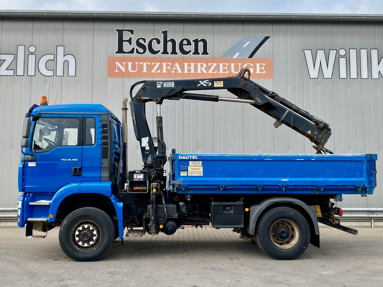 MAN TGA 18.360 4x4H BL*HIAB 122 BS-2*Dautel 3-Seiten - 덤프트럭, 크레인 트럭 : 사진 3 MAN TGA 18.360 4x4H BL*HIAB 122 BS-2*Dautel 3-Seiten - 덤프트럭, 크레인 트럭 : 사진 3