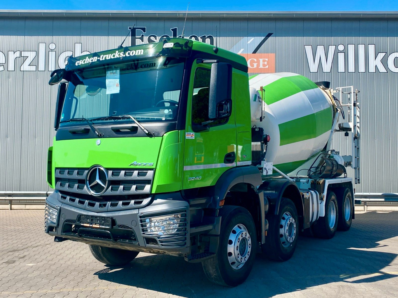 Mercedes-Benz 3240 Arocs 8x4| 9m³ Stetter*Navi*Klima*ASR*Blatt - 콘크리트 믹서 트럭 : 사진 1 Mercedes-Benz 3240 Arocs 8x4| 9m³ Stetter*Navi*Klima*ASR*Blatt - 콘크리트 믹서 트럭 : 사진 1