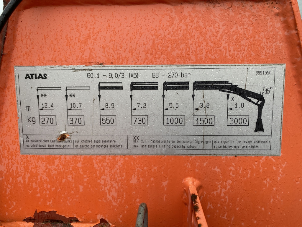 Mercedes-Benz 815 / Atlas-Faltkran - 드롭사이드/ 플랫베드 트럭, 크레인 트럭 : 사진 3 Mercedes-Benz 815 / Atlas-Faltkran - 드롭사이드/ 플랫베드 트럭, 크레인 트럭 : 사진 3