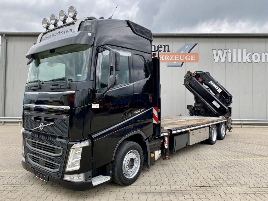 Volvo FH 460 / MKG HLK 531 HPa6 Kran - 드롭사이드/ 플랫베드 트럭, 크레인 트럭 : 사진 1 Volvo FH 460 / MKG HLK 531 HPa6 Kran - 드롭사이드/ 플랫베드 트럭, 크레인 트럭 : 사진 1